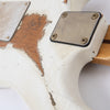 Vintage V6 ProShop Unique Electric Guitar ~ Heavy Distressed White