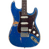 Distressed Metallic Blue Vintage V6 ProShop Unique Electric Guitar