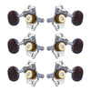Grover STA-TITE Machineheads ~ 3+3 ~ Vertical ~ Chrome ~ Rosewood Buttons