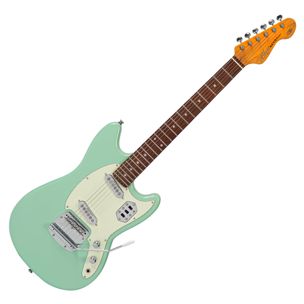 Vintage REVO Series Colt SS Twin Electric Guitar Ventura Green