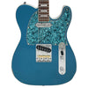 Light Distressed Metallic Blue & Pearl Vintage REVO ProShop Unique Electric Guitar