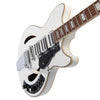 Arctic White Vintage REVO Series 'Custom Supreme' Semi-Acoustic Guitar