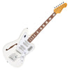 Metallic White Vintage REVO Series 'Surfmaster' Quad Electric Guitar