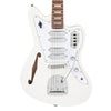 Metallic White Vintage REVO Series 'Surfmaster' Quad Electric Guitar