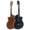 Black Vintage Statesboro' Santos Slim Body Electro-Acoustic Guitar