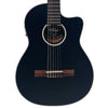 Black Vintage Santos Slim Body Electro-Acoustic Guitar