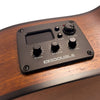 Black Vintage Santos Slim Body Electro-Acoustic Guitar