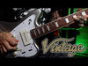 Vintage REVO Series 'Surfmaster 90' Guitar ~ Metallic Silver