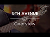 Godin 5th Avenue P90 Semi-Acoustic Guitar ~ Left Hand ~ Cognac Burst Kingpin