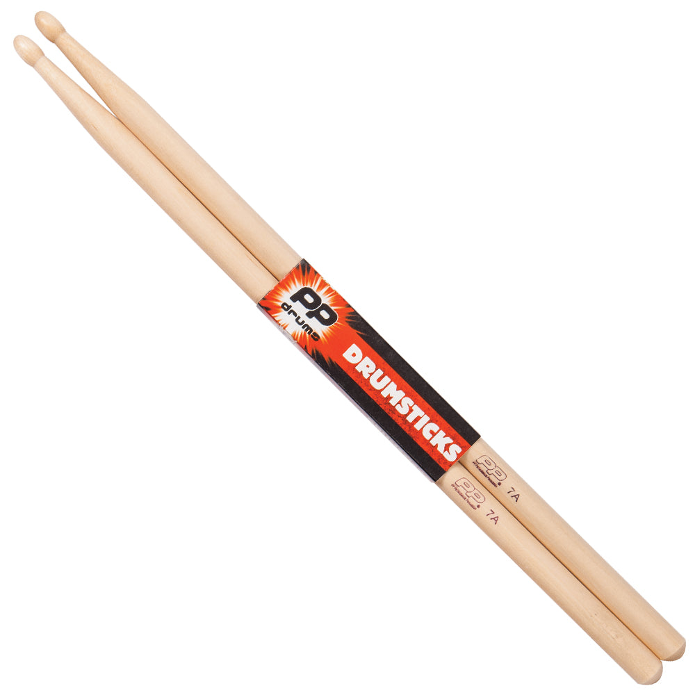 PP Drums Wood Tip Drum Sticks ~ 7A