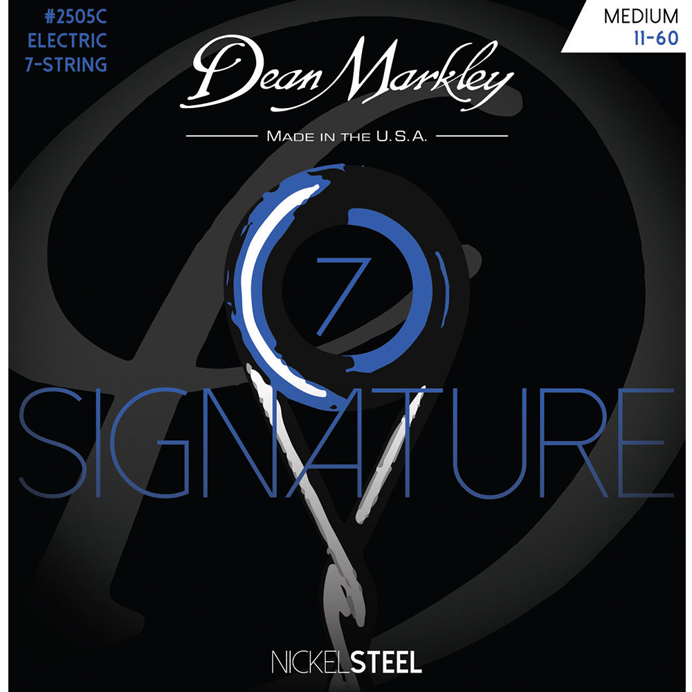 Dean Markley Custom Medium 11-60 NickelSteel Electric Signature Series 7 String Set