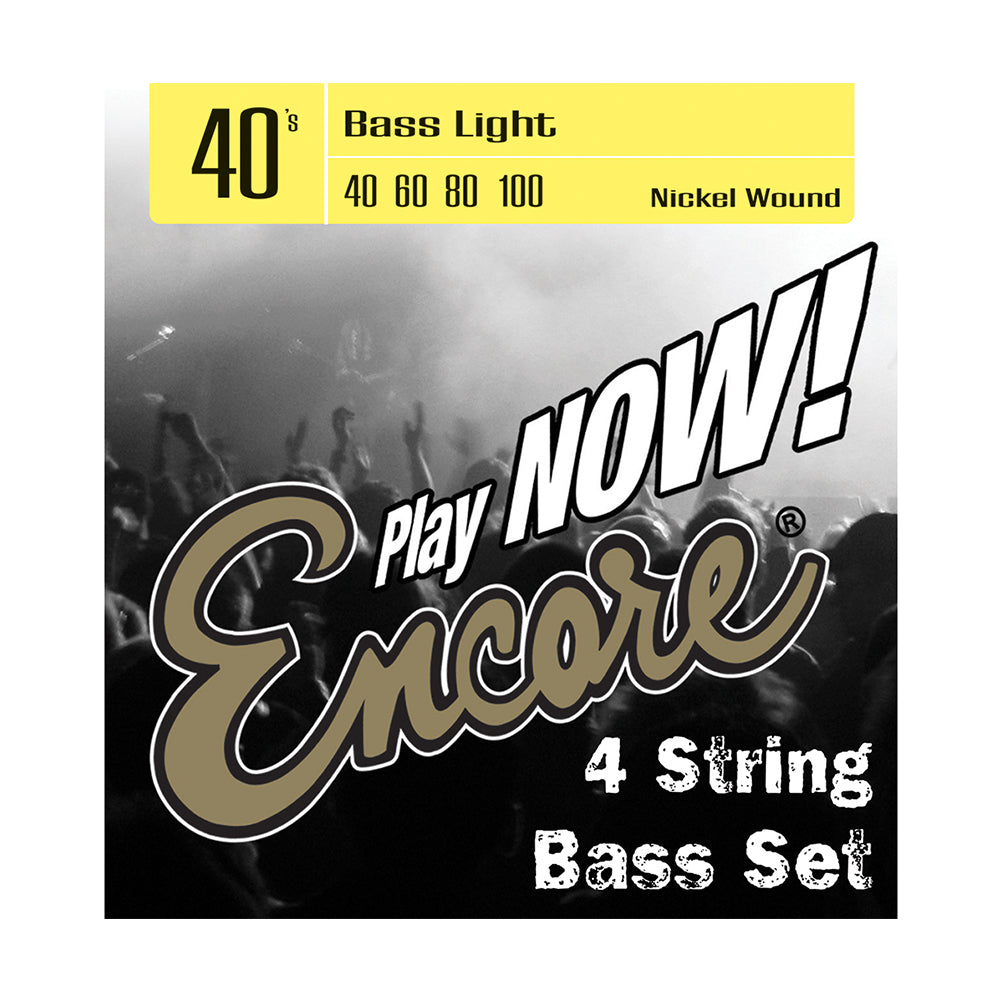Encore Nickel Wound Bass String Set ~ Light