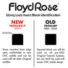 Floyd Rose Original String Lock Insert Block Set ~ Black