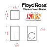 Floyd Rose Original String Lock Insert Block Set ~ Titanium