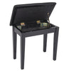 Kinsman Piano Bench with Storage ~ Satin Black