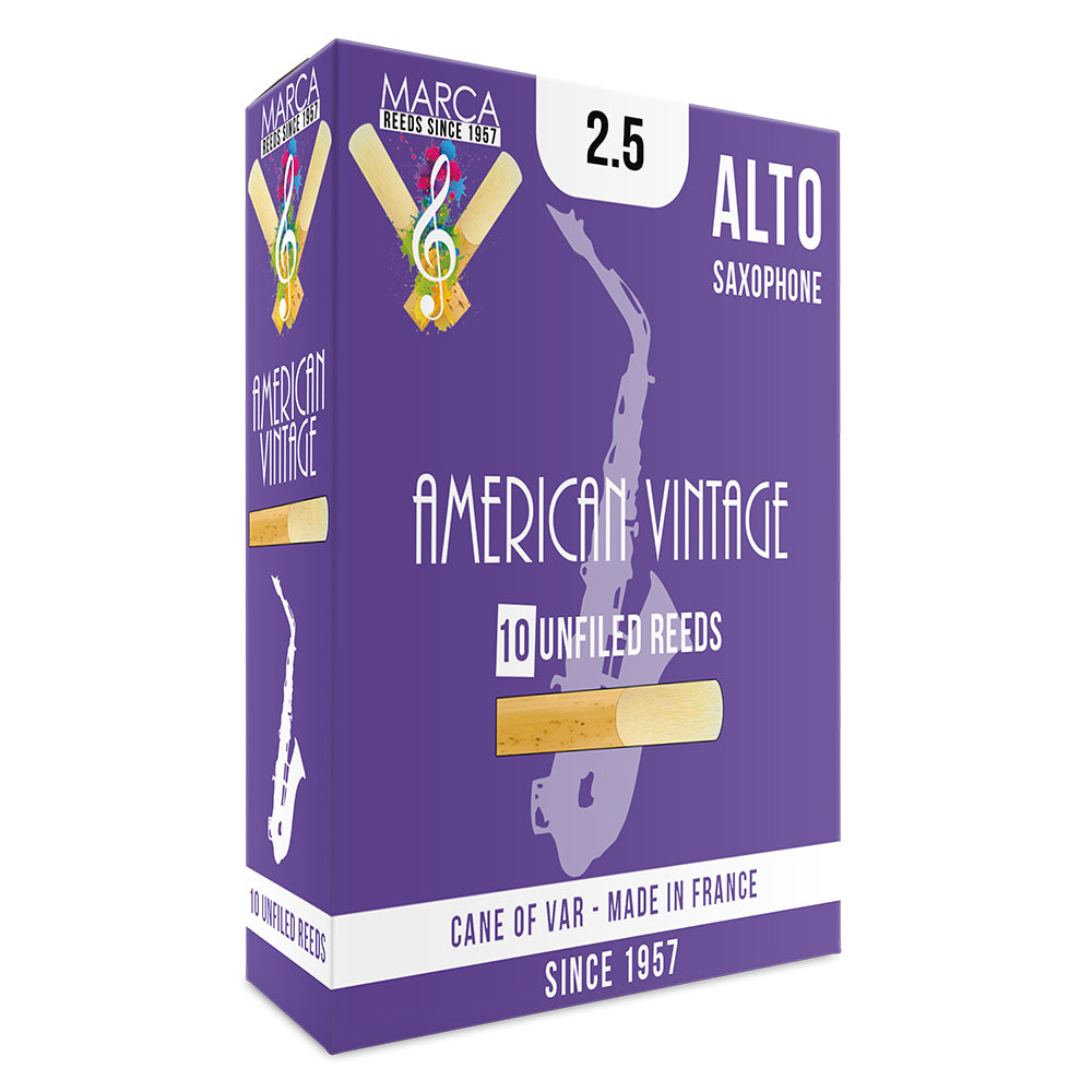Marca American Vintage Reeds ~ 10 pack ~ Alto Sax ~ 2.5