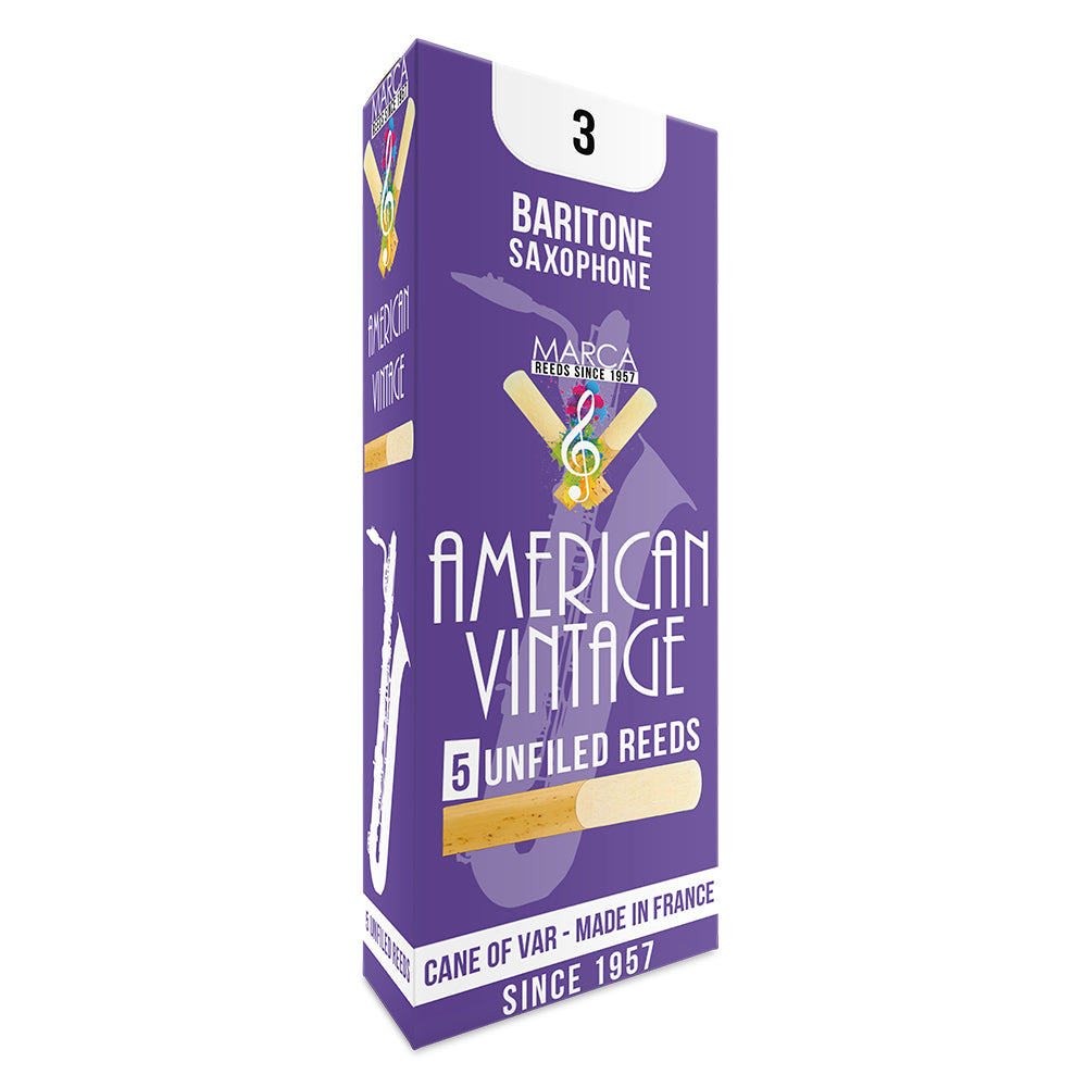 Marca American Vintage Reeds ~ 5 pack ~ Baritone Sax ~ 3