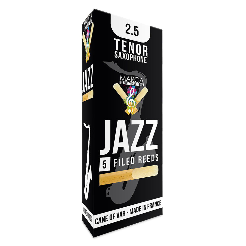 Marca Jazz Filed Reeds ~ 5 Pack ~ Tenor Sax ~ 2.5
