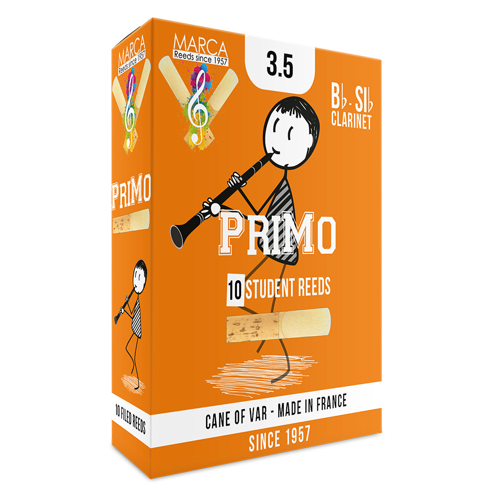 Marca PriMo Reeds ~ 10 Pack ~ Bb Clarinet ~ 3.5