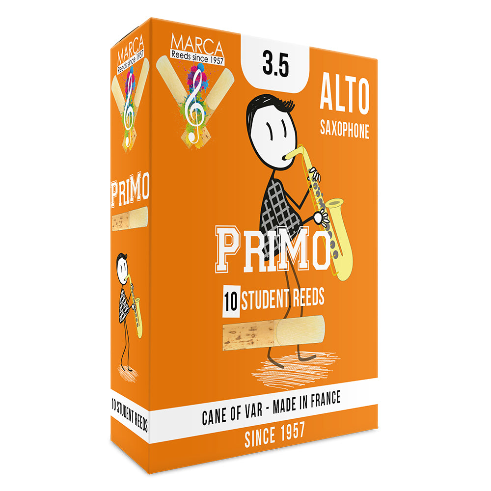 Marca PriMo Reeds ~ 10 Pack ~ Alto Sax ~ 3.5