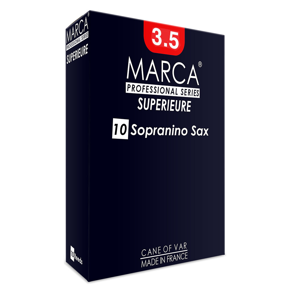 Marca Superieure Reeds ~ 10 Pack ~ Sopranino Sax ~ 3.5