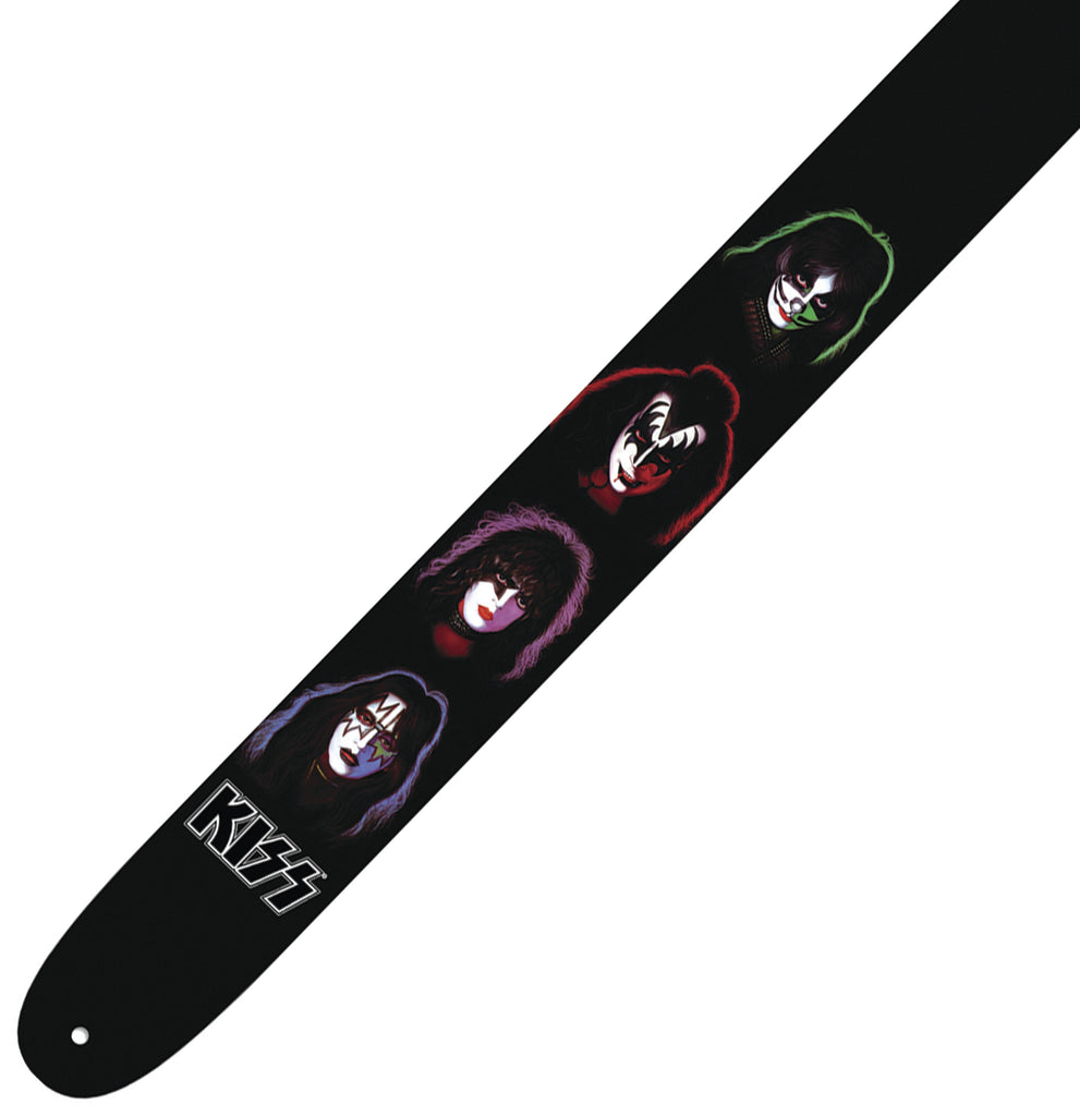 Perri's Leather Guitar Strap ~ Kiss ~ Faces