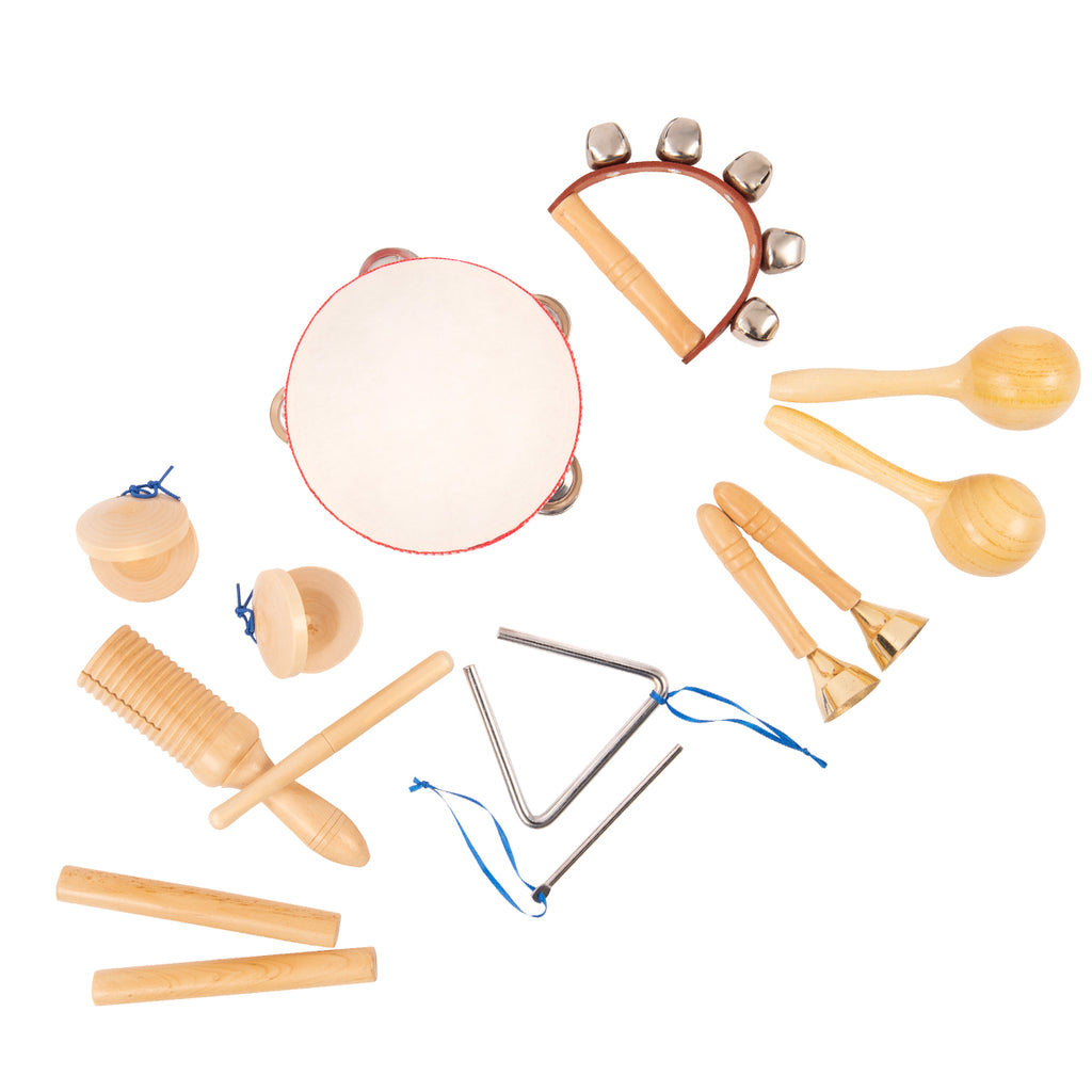 PP World Musical Instrument Wooden Percussion Set