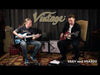 Vintage VSA500 ReIssued Semi Acoustic Guitar ~ Boulevard Black