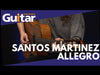 Santos Martinez Allegro Cutaway Electro-Classic Guitar ~ Natural High Gloss
