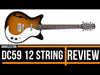 Danelectro '59 12 String Guitar With F-Hole ~ Tobacco Sunburst