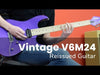 Vintage V6M24 ReIssued Electric Guitar ~ Boulevard Black